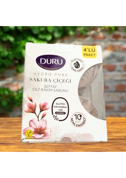 Hydro Pure Sakura Çiçeği Şeffaf Bakım Sabunu 4'lü Paket