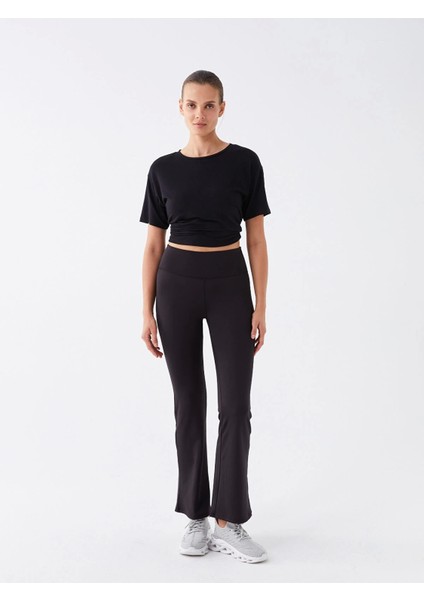 Xsıde Actıve Siyah Kadın Beli Lastikli Düz Tayt Pantolon fiyatları