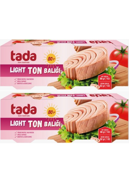 Light/hafif Ton Balığı 80 gr x 6 Adet