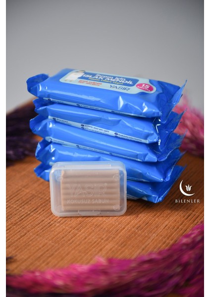 Hac ve Umre Için 5'li Islak Mendil+ Sabun Hediyeli