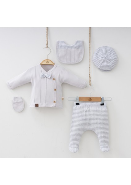 7038 Mnz Marka Nervüllü Yeni Doğan Hastane Çıkışı Erkek 5'li Set