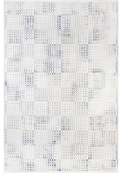 Sky Geometrik Mavi Mikrofiber Dikdörtgen Modern Desenli Akrilik Hav Vermeyen Leke Tutmayan Kolay Temizlenen Yumuşak Makine Salon Yolluk Mutfak Halı