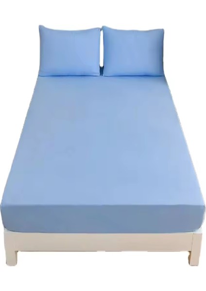 Çift Kişilik Lastikli Pamuk Penye Çarşaf Takımı 200X200+30 cm