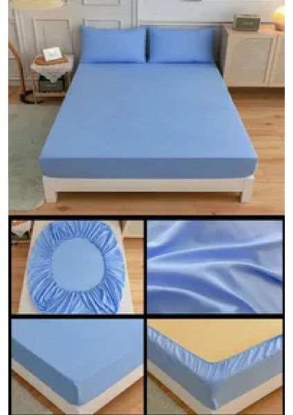 Çift Kişilik Lastikli Pamuk Penye Çarşaf Takımı 200X200+30 cm fırsatları