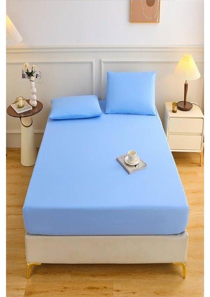 Çift Kişilik Lastikli Pamuk Penye Çarşaf Takımı 200X200+30 cm indirimleri