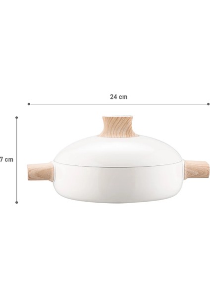 Manon Tencere - Beyaz - 24 cm