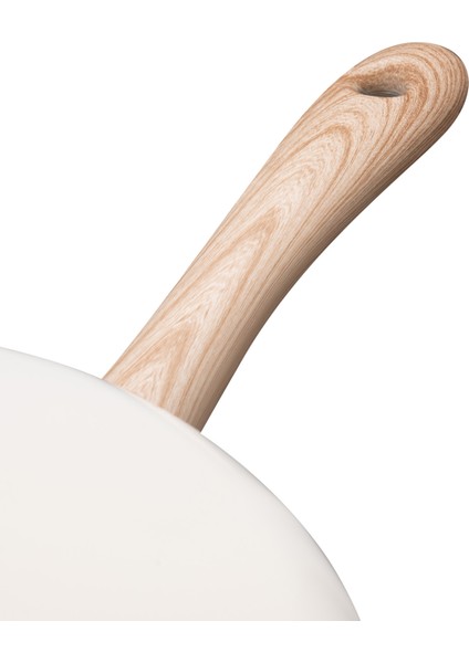 Manon Wok Tava - Beyaz - 30 cm