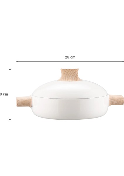 Manon Tencere - Beyaz - 28 cm