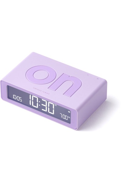 Flip Mini Şarj Edilebilir Alarm Saat Lila fiyatları