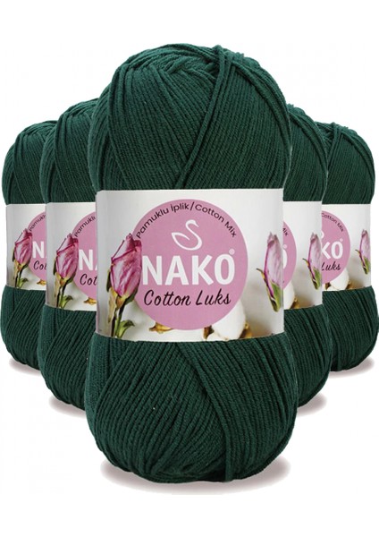 5 Adet Cotton Lüks Yelek Tunik Kazak Bluz Hırka Ipi Yünü Koyu Yeşil 97580