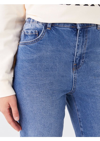 Lcw Modest Indigo Straight Fit Kadın Jean Pantolon fiyatları