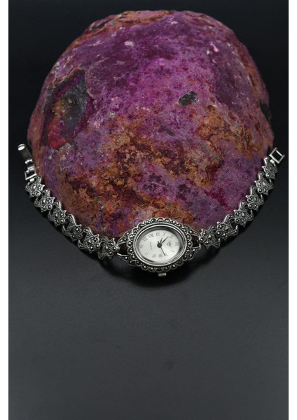 925 Ayar Gümüş Kadın Saati (Kadın Gümüş Saat) Markazit Taşlı 902199 fiyatları