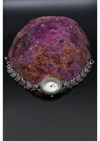 925 Ayar Gümüş Kadın Saati (Kadın Gümüş Saat) Markazit Taşlı 902199 modelleri