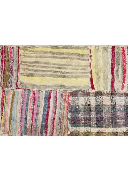 Teselya Mavi Patchwork Yün Modern Desenli Yün Hav Toz Vermez Leke Tutmayan Salon Yolluk Mutfak El Dokuma Halı modelleri