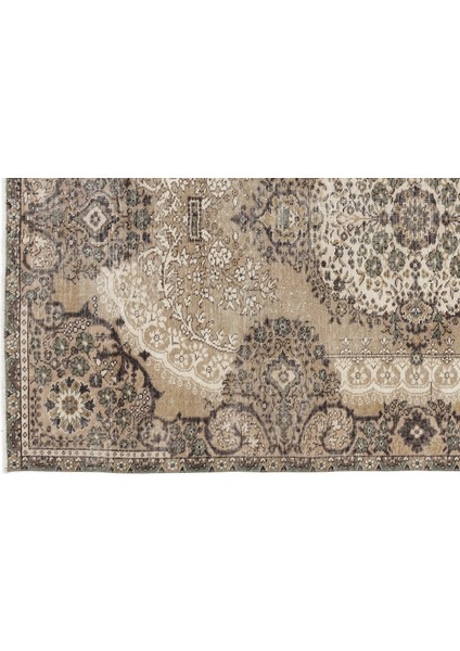 Kahverengi Göbekli Yün Modern Desenli Yün Hav Toz Vermez Leke Tutmayan Salon Yolluk Mutfak El Dokuma Halı fırsatları