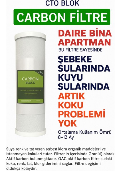 Bina Girişi 10" Filtrasyon Sistemi | Ana Giriş Su Filtresi | Temiz ve Sağlıklı Su (Filtre Dahil) fiyatları