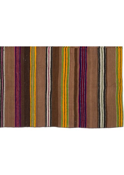 Teselya Bej Çizgili Yün Modern Desenli Yün Hav Toz Vermez Leke Tutmayan Salon Yolluk Mutfak El Dokuma Halı fırsatları