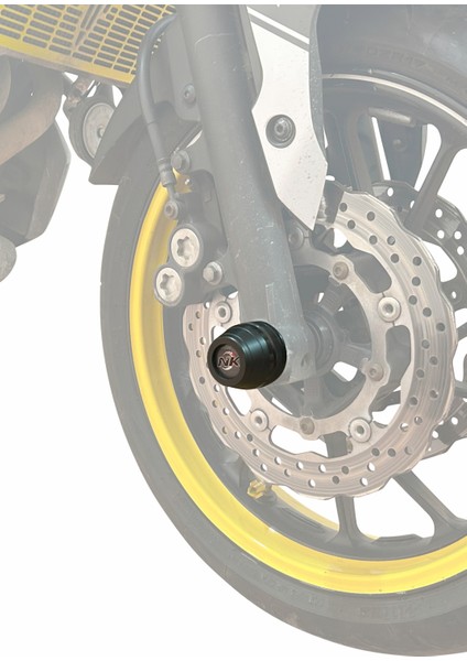 Nkmotors Nk Motors Yamaha Mt-07 2014-2024 Uyumlu Ön Arka Aks Koruma Takoz Seti