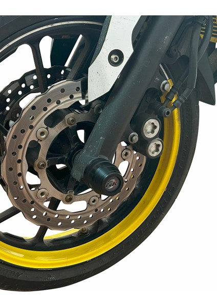 Nkmotors Nk Motors Yamaha Mt-07 2014-2024 Uyumlu Ön Arka Aks Koruma Takoz Seti