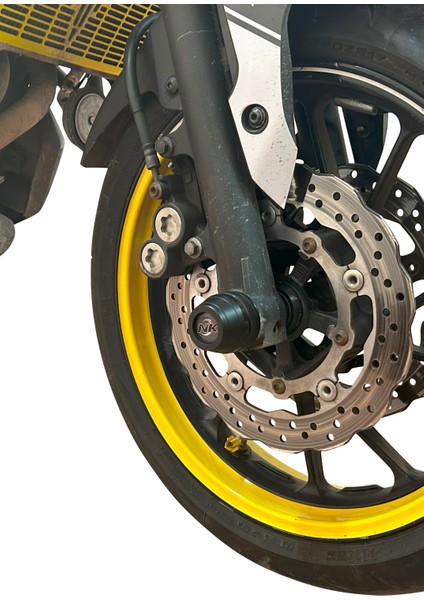 Nkmotors Nk Motors Yamaha Mt-07 2014-2024 Uyumlu Ön Arka Aks Koruma Takoz Seti