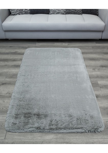 Trent Düz Gri Polyester Dikdörtgen Modern Desenli Akrilik Hav Vermeyen Leke Tutmayan Kolay Temizlenen Yumuşak Makine Salon Yolluk Mutfak Halı fiyatları