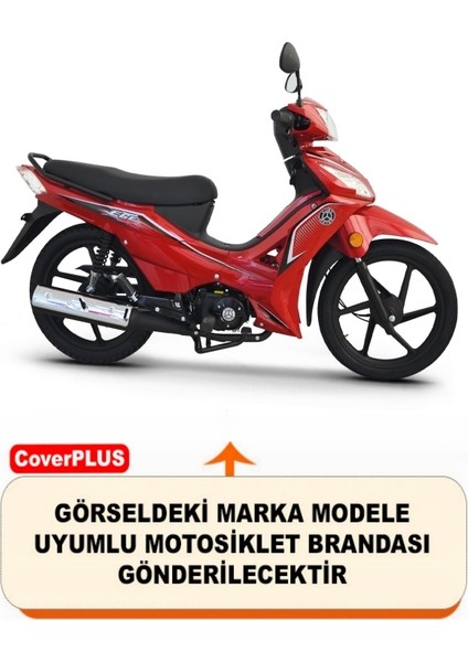 Kuba Ege 100 Pro Branda Siyah Kırmızı-Dikişli Reflektörlü Motosiket Brandası Motor Örtüsü Çadır Su Geçirmez Motosiklet Kılıfı Motor Brandası fiyatları