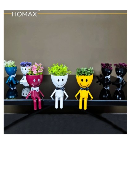 Papyonlu Saksılı Çiçek 1 Adet -5676