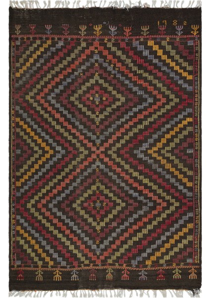 Atina Turkuaz Eskitme Yün Modern Desenli Yün Hav Toz Vermez Leke Tutmayan Salon Yolluk Mutfak El Dokuma Halı