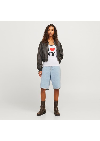 Kadin Gögüs Baskili U Yaka Askili Bluz - Gigi fiyatları