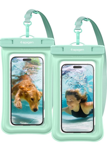 Aqua Shield Floating Waterproof Ipx8 Sertifikalı Su Geçirmez Yüzer Kılıf (2 Adet) A610 Mint - ACS06019