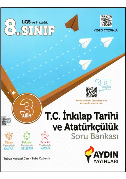 Aydın 8. Sınıf 3 Adım Inkılap Tarihi ve Atatürkçülük Soru Bankası