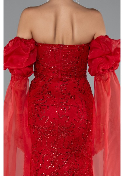 Straplez Uzun Dantel Özel Tasarım Abiye ABU5102 fırsatları