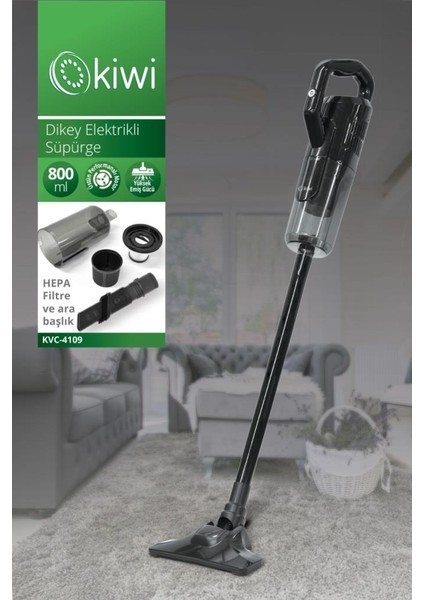 KVC-4109 2'si 1 Arada El Tipi ve Dikey Elektrikli Süpürge