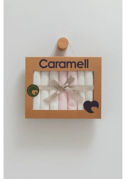 7 Li Cute Rabbit Mendil Set - Ekru