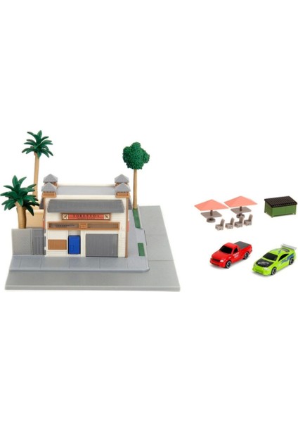 Nessiworld Hızlı & Öfkeli Toretto´s Café Nano Sahne Diaroma Modellemesi fiyatları