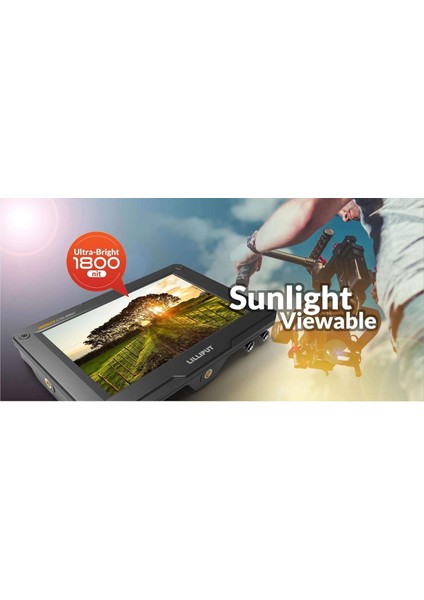 Lilliput H7S 7" 3g-Sdı 1800CD/M² On-Camera Saha Monitörü | 4K HDMI Giriş/çıkış, 1920X1200 IPS 3D Lut fiyatları