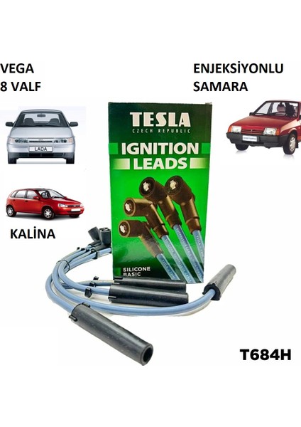 Lada Vega 2110 2111 21112 Buji Kablo Takımı 8 Valf Lada Samara Enj Lada Kalina Tesla