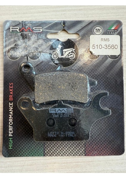 Honda DİO110 Ön Fren Balatası Yamaha Trıcty 125 Sol Ön Fren Balatası