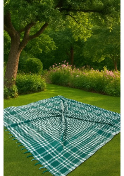 Saçaklı Piti Kareli Masa Örtüsü 150X150 cm – Sofra & Piknik Için Çok Amaçlı Örtü indirimleri