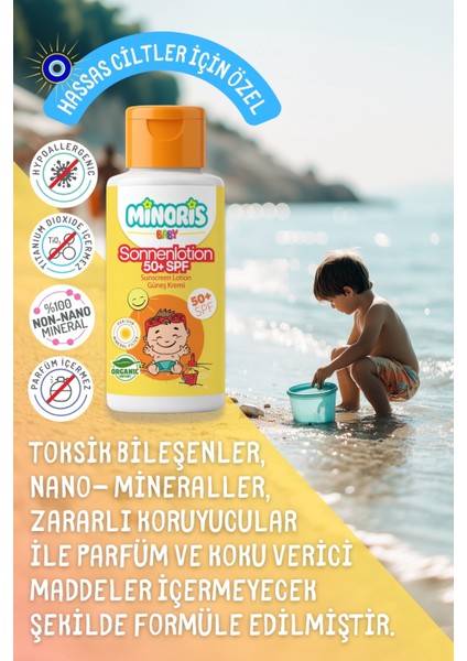 Baby Organik Bebek Güneş Kremi 50 Spf+ 50ML