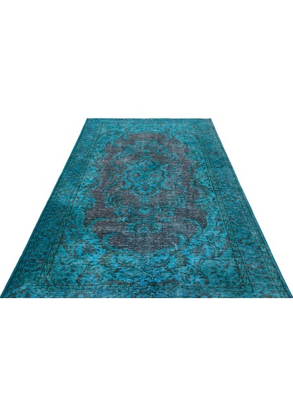 Atina Turkuaz Eskitme Yün Modern Desenli Yün Hav Toz Vermez Leke Tutmayan Salon Yolluk Mutfak El Dokuma Halı fiyatları