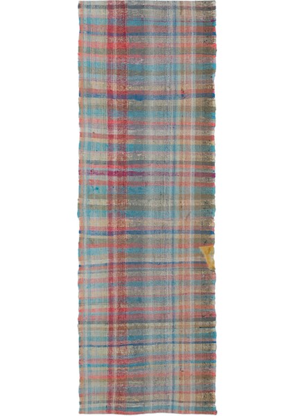 Teselya Bej Çizgili Yün Modern Desenli Yün Hav Toz Vermez Leke Tutmayan Salon Yolluk Mutfak El Dokuma Halı