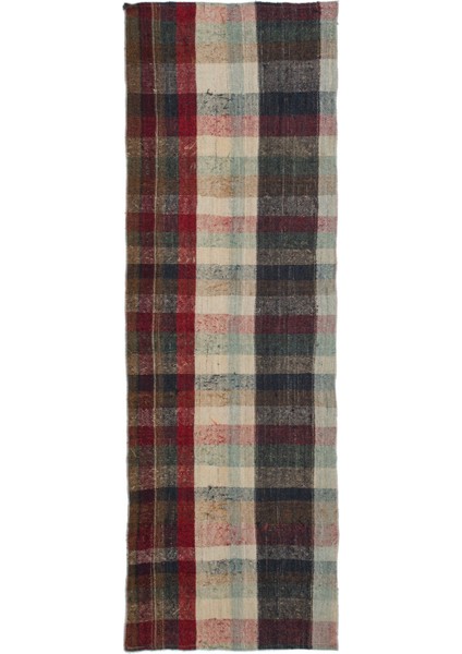 Teselya Bej Çizgili Yün Modern Desenli Yün Hav Toz Vermez Leke Tutmayan Salon Yolluk Mutfak El Dokuma Halı