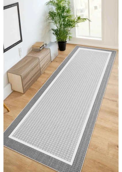 Dijital Kaymaz Yıkanabilir Sisal Görünümlü Salon Halısı Mutfak Halısı Koridor Halısı Yolluk DC-7340