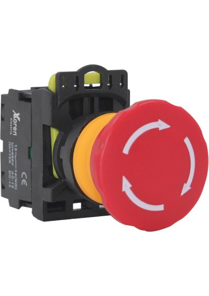 1no+1nc Kontaklı Klipsli Acil Stop Butonu (10 Adet)