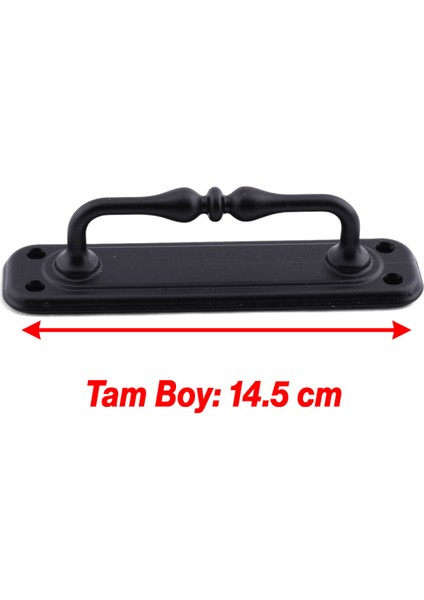 Metal Kapı Çekme Kolu Tutamağı Kulp Kulpları Dolap Mobilya Dolap Çekmece Siyah Büyük 14.5 cm modelleri