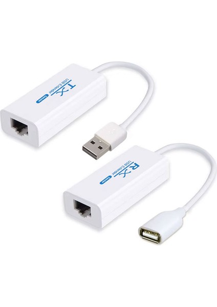 USB 2.0 To RJ45 Cat5 Cat6 Extender 200M Ye Kadar RJ45 ile USB Uzatma