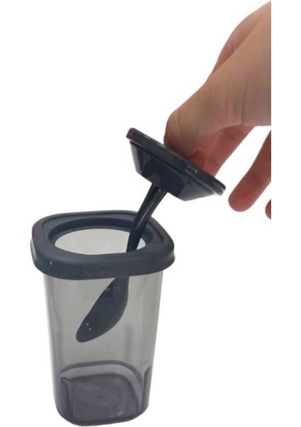 Etiketli 6 Lı Kendinden Kaşıklı Baharatlık Seti Baharatlık Kutusu, Kendinden Kaşıklı, 400 ml Hacimli