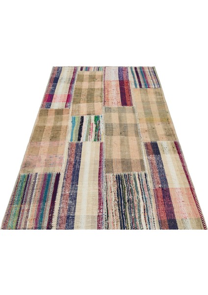 Girit Bej Çizgili Yün Modern Desenli Yün Hav Toz Vermez Leke Tutmayan Salon Yolluk Mutfak El Dokuma Halı modelleri