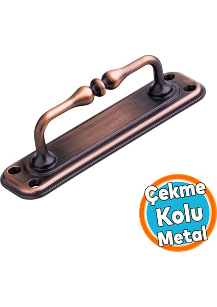 Metal Kapı Çekme Kolu 14.5 cm Tutamağı Kulp Kulpları Dolap Mobilya Dolap Çekmece Antik Bakır